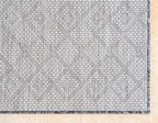 Unique Loom Outdoor Trellis Collection Area Rug - Tribal Trellis (3' 3" x 5' 3" Rectangle, Charcoal Gray/ Natural)