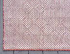 Unique Loom Outdoor Trellis Collection Area Rug - Tribal Trellis (2' x 6' 1" Runner, Rust Red/ Ivory)