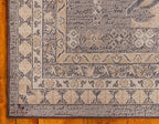 Unique Loom Taftan Collection Border Geometric Tribal Inspired Design Area Rug (3' 0 x 16' 5 Runner, Brown/ Tan)