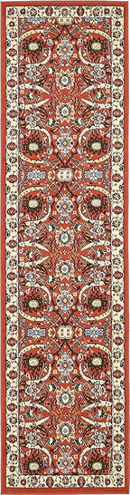 Unique Loom Espahan Collection Area Rug - Cape Cod (2' 7" x 10' Runner, Terracotta/ Black)