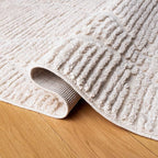 SAFAVIEH Marrakech Collection Area Rug - 6'7" Square, Beige, Moroccan Boho Tribal Tassel Design, Non-Shedding & Easy Care, Ideal for High Traffic Areas in Living Room, Bedroom (MRK517C)