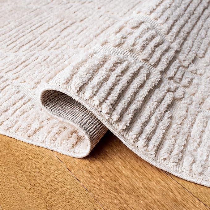 SAFAVIEH Marrakech Collection Runner Rug - 2'2" x 8', Beige, Moroccan Boho Tribal Tassel Design, Non-Shedding & Easy Care, Ideal for High Traffic Areas in Living Room, Bedroom (MRK517C)