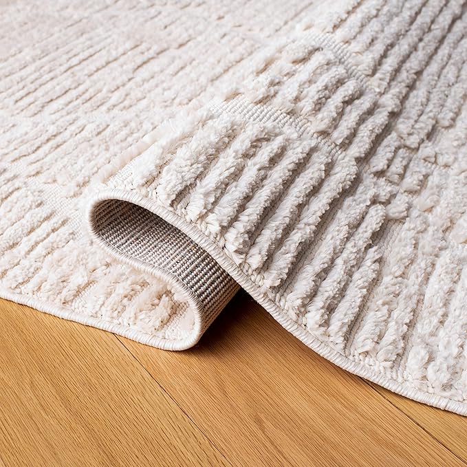 SAFAVIEH Marrakech Collection Area Rug - 10' x 14', Beige, Moroccan Boho Tribal Tassel Design, Non-Shedding & Easy Care, Ideal for High Traffic Areas in Living Room, Bedroom (MRK517C)
