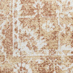 Nourison Home Astra Machine Washable Rust 4' x 6' Area Rug - Easy Clean, Non Shedding, Bed Room, Living Room, Dining Room, Kitchen (4' x 6')