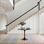 Dash & Albert Poppy Multi Machine Washable Rug, 5 X 8 Feet, Multicolored Geometric Pattern