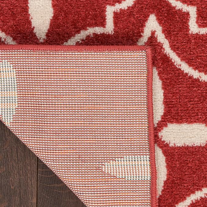 Nourison Home Nourison Essentials Brick Ivory 4' x 6' Area Rug - Easy Clean, Non Shedding, Bed Room, Living Room, Dining Room, Kitchen (4' x 6')