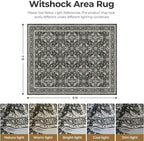 WITSHOCK Living Room Area Rugs 7x9: Soft Non-Slip Backing Washable Rugs Vintage Large Carpet for Bedroom Office Dining Room Kitchen Stain Resistant Home Decor Rug