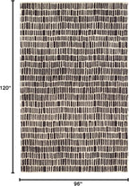 Dash and Albert Roark Wool Area Rug - 7.5 X 9.5 Charcoal Geometric Hand Tufted Accent Rug - Durable, High Traffic Areas Hallway, Living Room, Stairs - Premium Luxury Hotel Quality Soft Breathable
