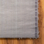 Unique Loom Solid Shag Collection Area Rug (4' 1" x 6' 1" Rectangle, Cloud Gray)