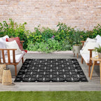 Nourison Home Nourison Essentials Black Ivory 4' x 6' Area Rug - Easy Clean, Non Shedding, Bed Room, Living Room, Dining Room, Kitchen (4' x 6')