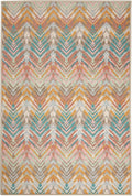 Dash & Albert Seneca Stone Machine Washable Rug, 5 X 8 Feet, Multi Graphic Pattern