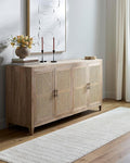 Livabliss x Our PNW Home Cascade Minimalist Striped Area Rug, 2'7" x 7'3", Ivory/Light Brown