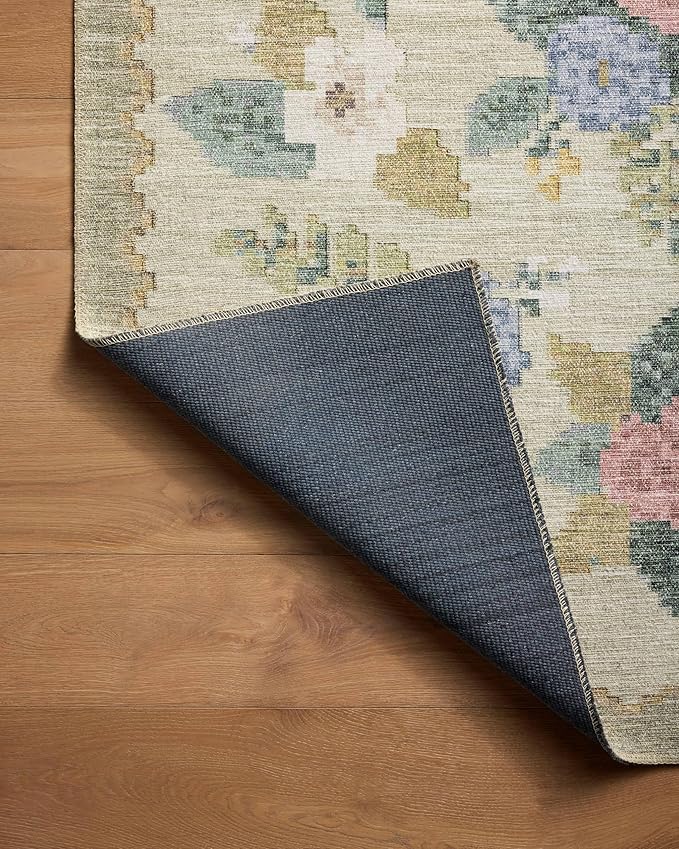 Loloi Rifle Paper Co. Rosa Collection RSA-02 Cream/Multi 5'-0" x 7'-6" Area Rug