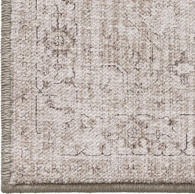 LUMI Washable Area Rug for Living Room, 10x14 Ultra Soft Traditional Rugs Non Slip with Rubber Backing, Low Profile, High Traffic, Stain Resistant Carpets, Ideal for Bedroom, Dining Room, Indoor