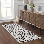 Hauteloom Cansu Hallway, Kitchen Runner Rug - Contemporary - Plush Pile - Black - 2'7" x 10'