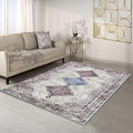 Fame Living Washable Area Rug. Modern Farmhouse. Vintage. Turkish. Bohemian. Distressed. Oriental. Traditional. Rugs for Living Room. Dining. Bedroom. Office. Entryway. Foyer. (863TT, 9' x 12')