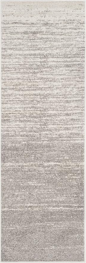 SAFAVIEH Adirondack Collection Runner Rug - 2'6" x 8', Light Grey & Grey, Modern Ombre Design, Non Shedding & Easy to Clean, Ideal for Hallway, Foyer, Kitchen, Entryway, Bedroom (ADR113C)
