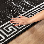 GLORY RUGS Area Rugs Marble 5x7 Black Gray Carpet Modern Abstract Rug Living Room Dining Bedroom Rug
