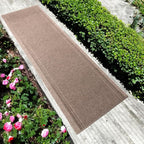 English Home Custom Size Anti Slip Striped Design Light Weight Durable TPR Backing Thin Pile Runner Rug (26" x 8')