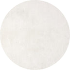 JONATHAN Y Haze Solid Low-Pile Cream 5' Round Indoor Area Rug, Coastal,Bohemian,Minimalist,Classic, Easy-Cleaning for Living Room,Bedroom,Kitchen,Pet Friendly,Non-Shedding (SEU100T-5R)