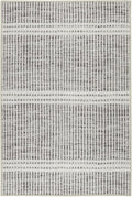 Dash and Albert Malta Grey Machine Washable Area Rug - 2' x 3' Grey Stripe Washable Accent Rug - Durable, High Traffic Areas Kitchen, Mudroom, Hallways