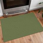 Small Braided Rugs 2x3 Ft Area Rugs for Entryway Boho Washable Rug Non Slip Rubber Backed Throw Rugs Cotton Woven Door Mat Indoor Entrance Front Door Rugs for Foyer Kitchen, Green