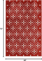 Nourison Home Nourison Essentials Brick Ivory 4' x 6' Area Rug - Easy Clean, Non Shedding, Bed Room, Living Room, Dining Room, Kitchen (4' x 6')