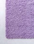 Unique Loom Solid Shag Collection Area Rug (5' 1" x 8' Rectangle Lilac)