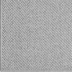 LUMI Ultra Thin Indoor Door Mat for Entrance 48"x72", Non Slip Entryway Mat, Low Profile Doormat, Unique Herringbone Design Carpet for Inside, Patio, Porch, Gray