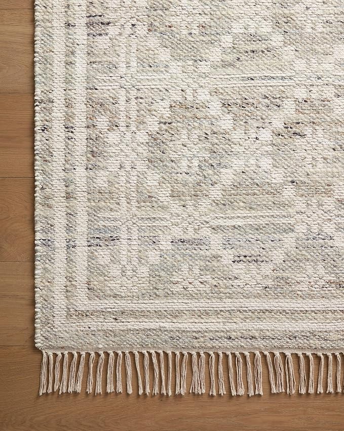Loloi Angela Rose Rivers Collection RIV-02 Lagoon/Ivory 5'-0" x 7'-6" Reversible Area Rug