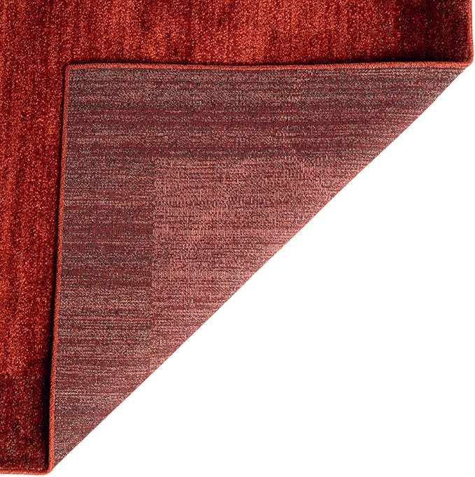 Rugs.com Angelica Collection Rug – 8' x 11' Terracotta Medium Rug Perfect for Living Rooms, Large Dining Rooms, Open Floorplans