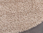Unique Loom Solid Shag Collection Area Rug (7' 10" Round, Taupe)