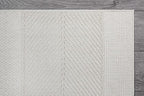 Beverly Rug Micro Loop Area Rug White 5x7 Modern Luxury Soft Boho Geometric Durable Indoor Area Rugs for Living Dining Room Office Stain Resistant Non Shedding Casual Indoor Carpet White 5 x 7