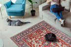 Keen Home Design 2x10 Rug - Machine Washable Runner Rug with Non-Slip Backing, Ideal for Hallway, Entryway, Kitchen, Laundry Room - Vintage, Easy Clean, Durable, Low Pile - (2'6" x 10')