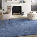 Nourison Home Nourison Essentials Navy Blue 7' x 10' Area Rug - Easy Clean, Non Shedding, Bed Room, Living Room, Dining Room, Kitchen (7' x 10')