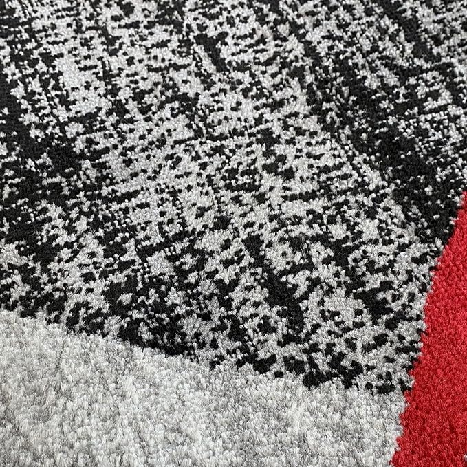 Persian-Rugs Luxe Weavers Victoria Collection 3895 Gray 2 ft x 3 ft Modern Abstract Geometric Stain Resistant Area Rug