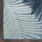 Nourison Home Suncoast Denim 2' x 6' Area Rug - Easy Clean, Non Shedding, Bed Room, Living Room, Dining Room, Kitchen (6' Runner)