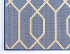 Unique Loom Marilyn Monroe Glam Collection Area Rug - Trellis (5' 1' x 8' Rectangle, Navy Blue Gold/ Gold)