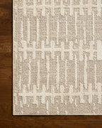 Loloi Amber Lewis Bexley Collection BEX-02 Taupe/Natural 2'-7" x 4' Accent Rug Neutral, Textured, Living, Bedroom, Dining, Carpet