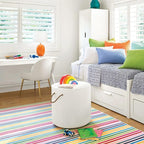 Dash and Albert Rainbow Machine Washable Area Rug - 3' x 5' Multicolor Stripe Washable Accent Rug - Durable, High Traffic Areas Kitchen, Mudroom, Hallways