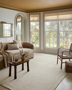 Loloi Magnolia Home by Joanna Gaines Henley Collection HNY-01 Ivory/Silver 5'-0" x 7'-6" Area Rug