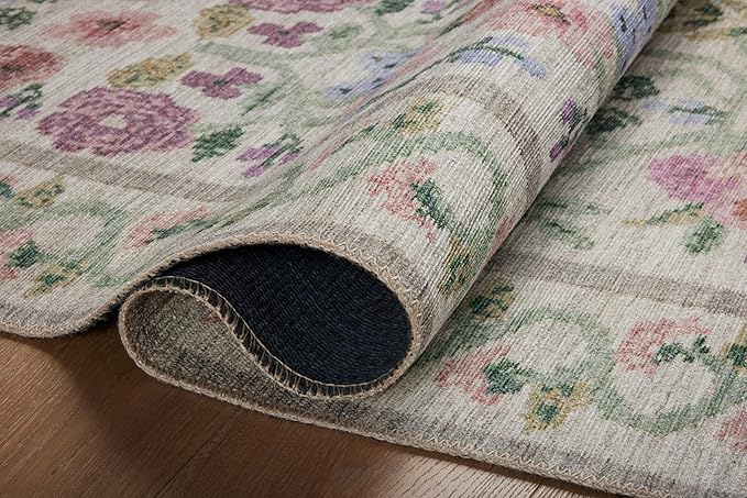 Loloi Rifle Paper Co. Rosa Collection RSA-01 Ivory 8'-4" x 11'-6" Area Rug