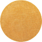 Unique Loom Davos Shag Collection Area Rug - Solid (10' Round, Sun Yellow)