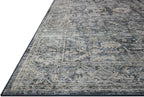 Loloi Amber Lewis Josie Collection JOS-01 Ocean/Natural 7'-6" x 9'-6", .13" Pile Height, Low Profile, Machine Washable, Area Rug
