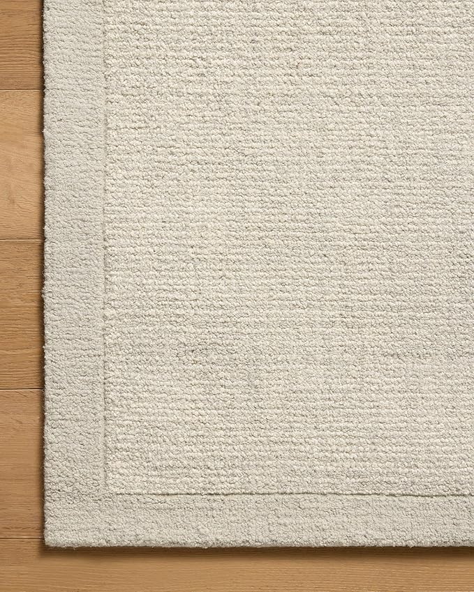 Loloi Magnolia Home by Joanna Gaines Henley Collection HNY-01 Ivory/Silver 7'-9" x 9'-9" Area Rug