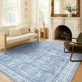 Fame Living Washable Area Rug. Modern Farmhouse. Vintage. Turkish. Bohemian. Distressed. Oriental. Traditional. Rugs for Living Room. Dining. Bedroom. Office. Entryway. Foyer. (866CBl, 5' x 6'9")