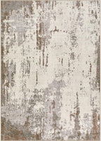 10x12 Area Rug Living Room Rugs - Washable Neutral Modern Abstract Soft Thin Rug Indoor Floor No Slip Rug Carpet for Bedroom Under Dining Table Home Office Decor - Brown/Grey/Beige