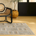 Nourison Home Nordic Grey Multicolor 4' x 6' Scandinavian Area Rug - Easy Clean, Non Shedding, Bed Room, Living Room, Dining Room, Kitchen (4' x 6')