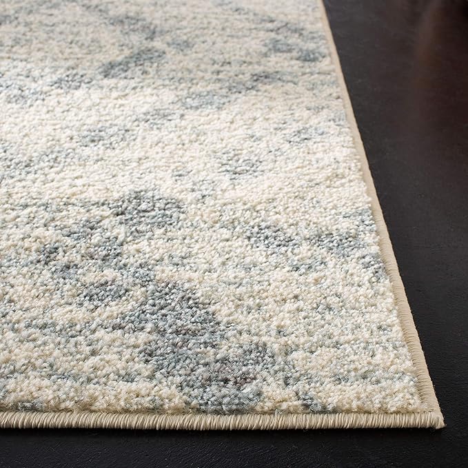 SAFAVIEH Adirondack Collection Accent Rug - 3' x 5', Ivory & Light Blue, Modern Distressed Design, Non-Shedding & Easy Care, Ideal for High Traffic Areas in Entryway, Living Room, Bedroom (ADR131T)