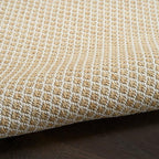 Nourison Home Courtyard Natural 6' x 9' Area Rug - Easy Clean, Non Shedding, Bed Room, Living Room, Dining Room, Kitchen (6' x 9')